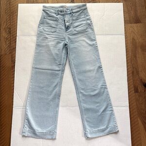 Faherty Blue Flare Wide Leg Jeans Relaxed Fit